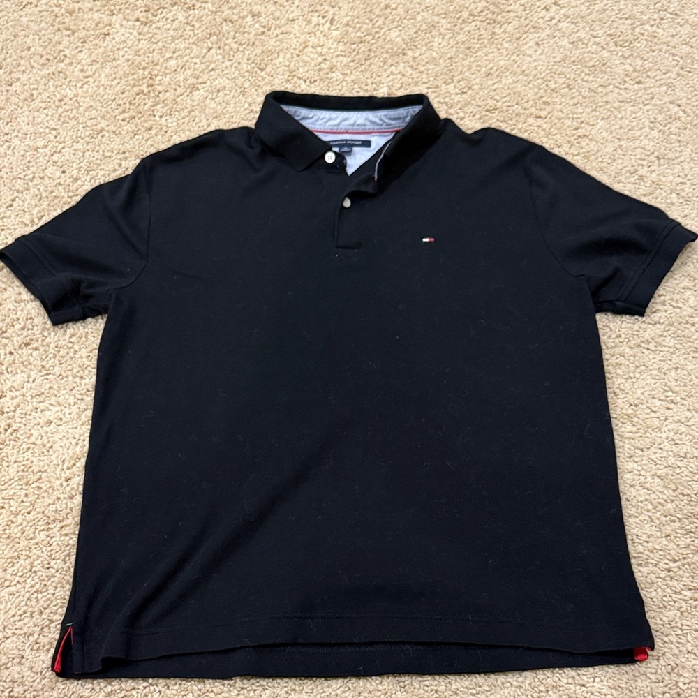 Tommy Hilfiger Black Polo Shirt